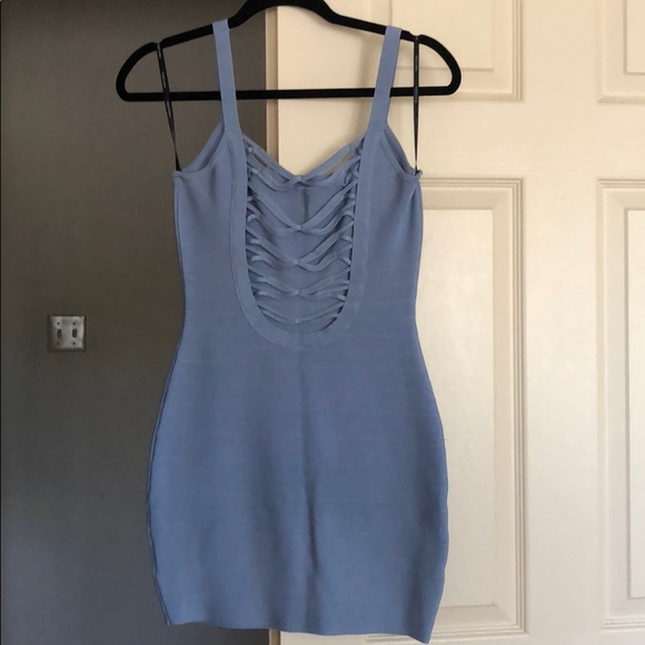 Blue short dress - Picture 2 of 2